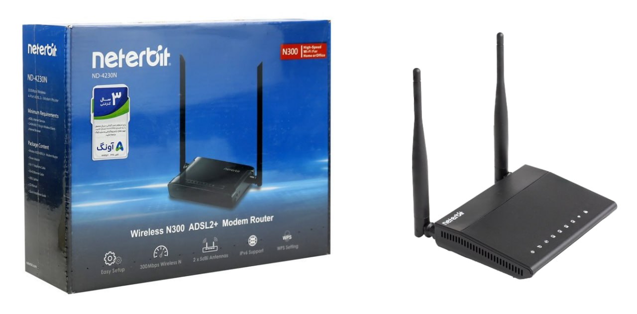 خرید مودم و روتر بی سیم  Neterbit NSL-122💎