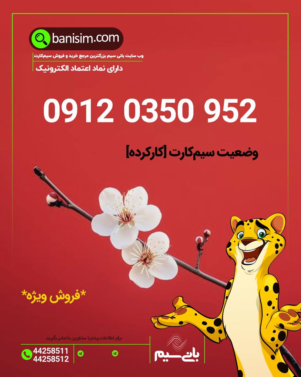 سیم کارت ۰۹۱۲ قیمت مناسب 
