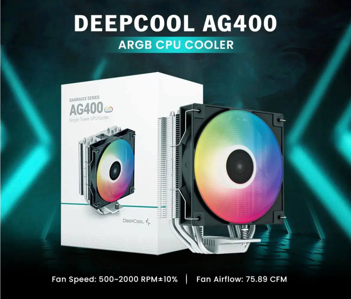 خنک‌کننده CPU DeepCool AG400 ARGB گارانتی اصلی
