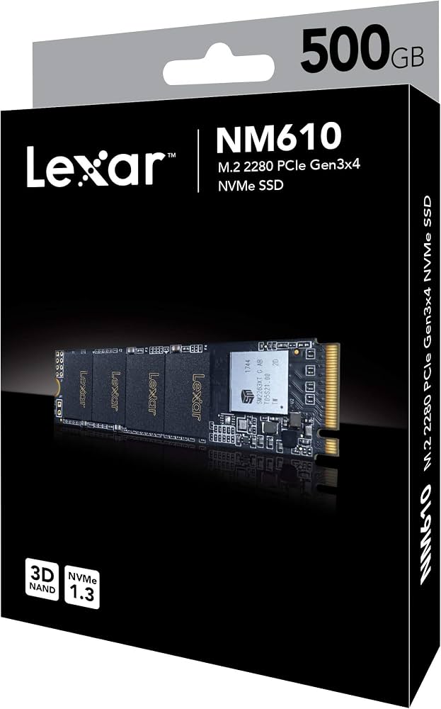 SSD اینترنال 500 گیگابایت Lexar مدل NM610 M.2