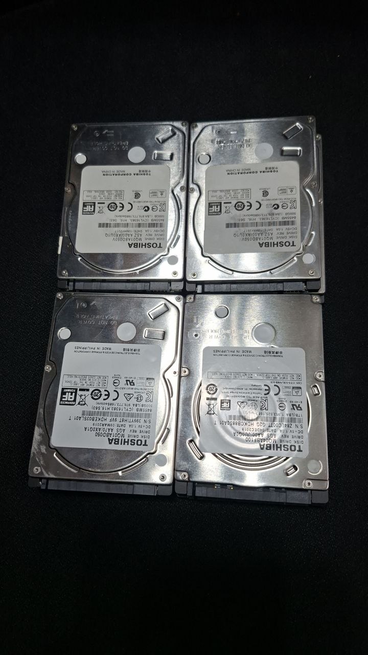 Had 500 Toshiba notebook
