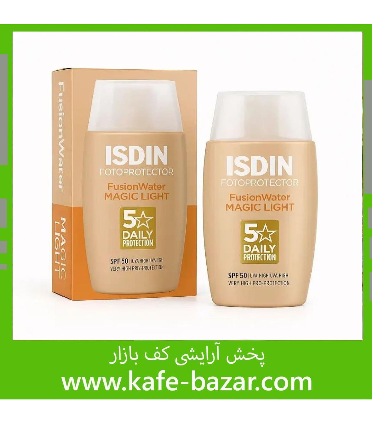 ضد آفتاب ISDIN مدل فیوژن واتر مجیک رنگ لایت