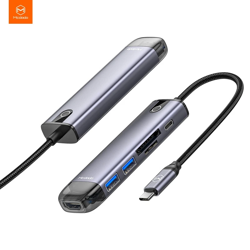 هاب ۶ پورت USB-C مک دودو مدل MCDODO HU-7740