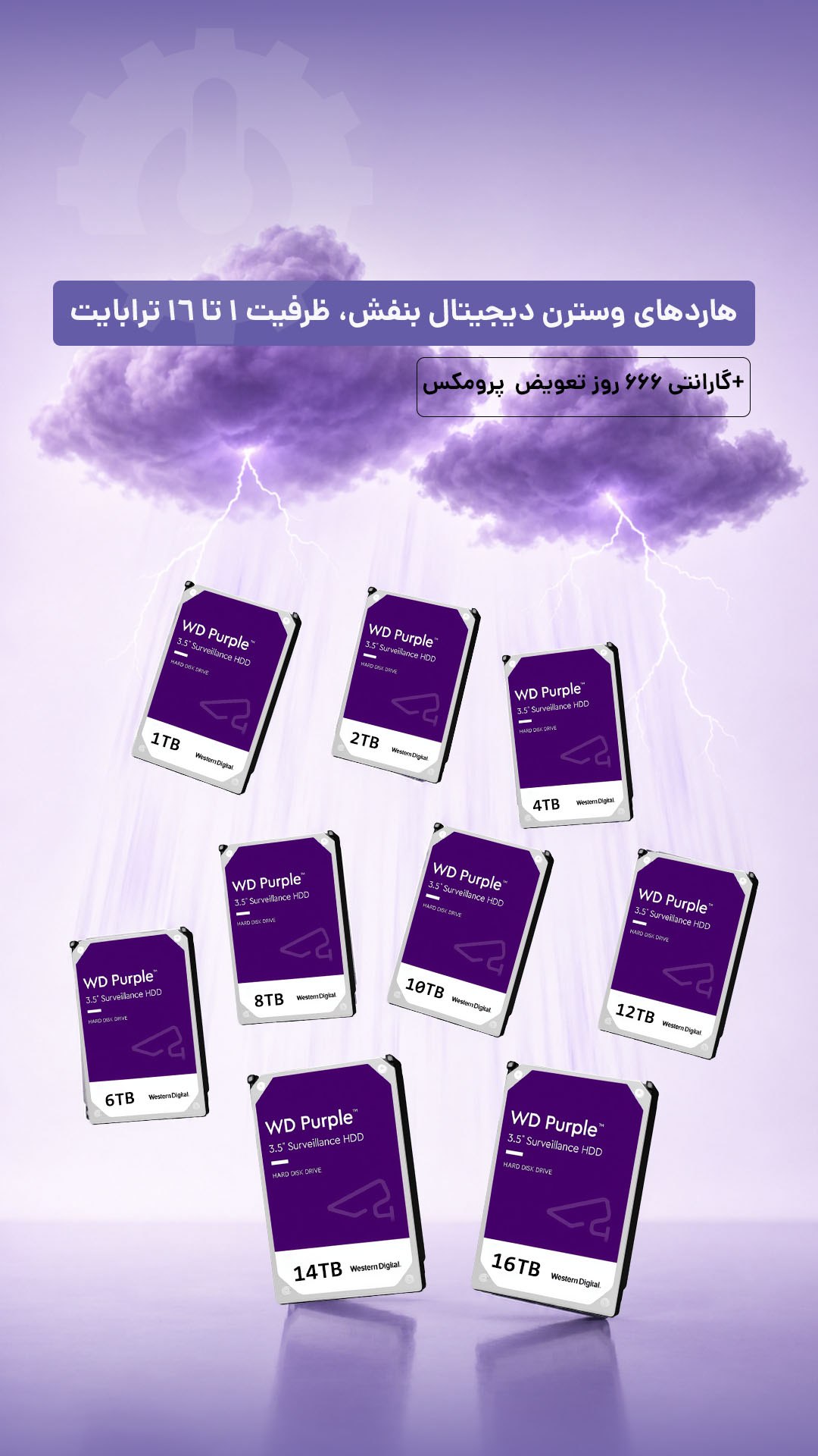 هارد بنفش وسترن دیجیتال