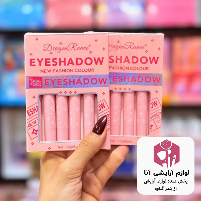 سایه استیکی چهار رنگ بسته 6 عددی