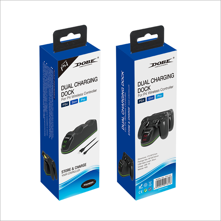 پایه شارژ دسته PS4 دابی سوکت اصلی و چراغ‌دار